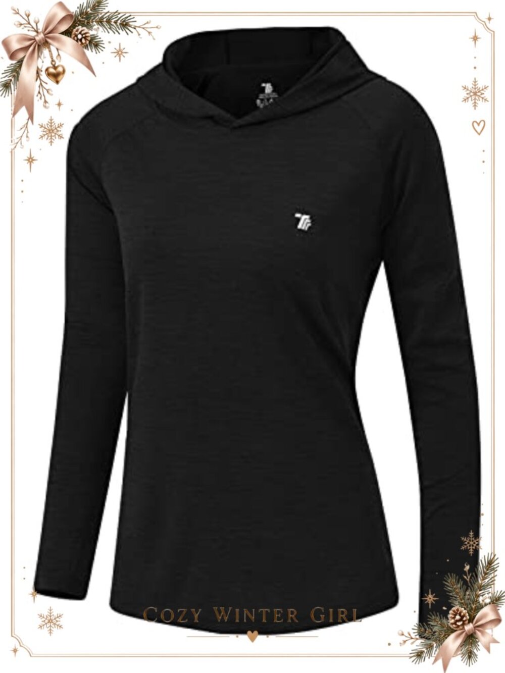 JHMORP Women's UPF 50+ Hiking Hoodie Shirt Quick Dry Long Sleeve Thumb Hole